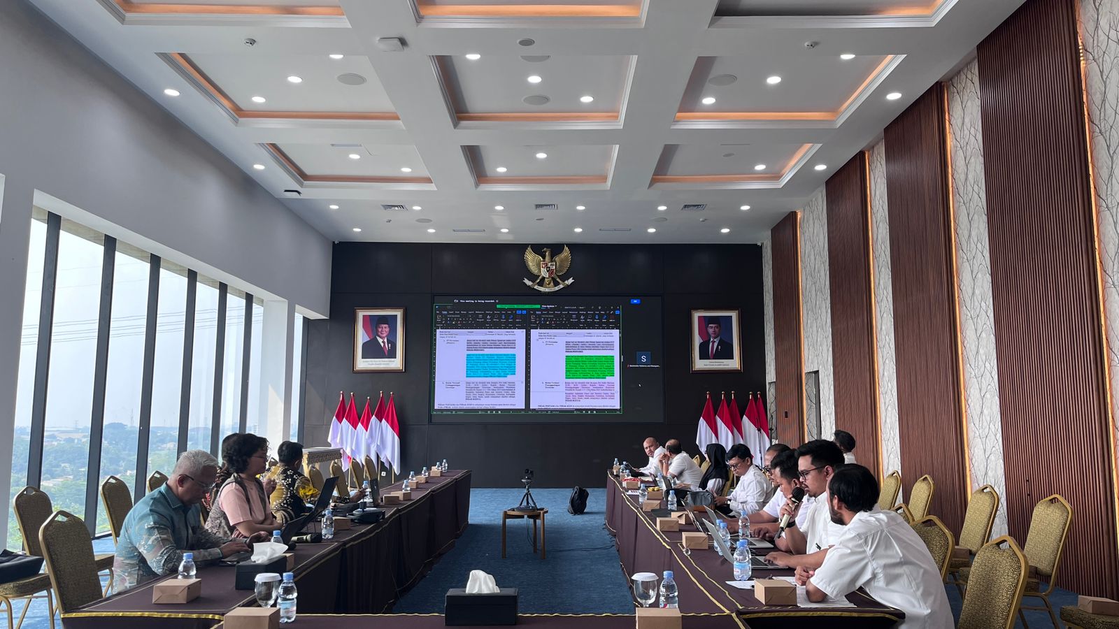 RAPAT KOORDINASI PEMBAHASAN TEKNIS DRAFT PKS ANTARA PT PERTAMINA (PERSERO) DENGAN BNPT, SUBBAGIAN HUKUM HADIR DALAM RAPAT TERSEBUT