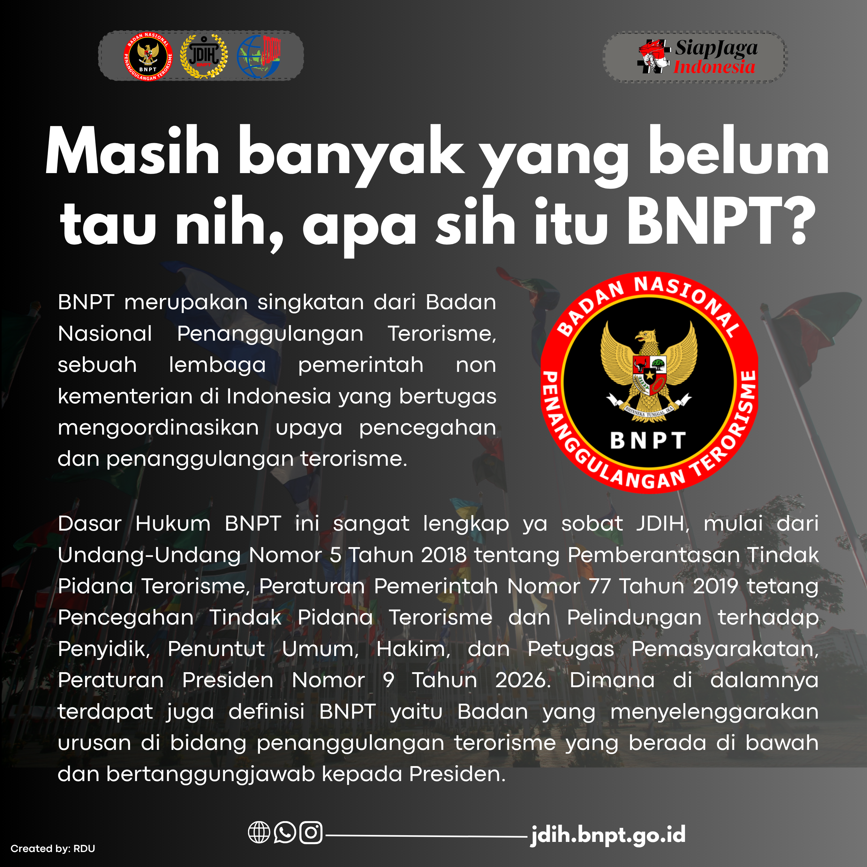 BADAN NASIONAL PENANGGULANGAN TERORISME